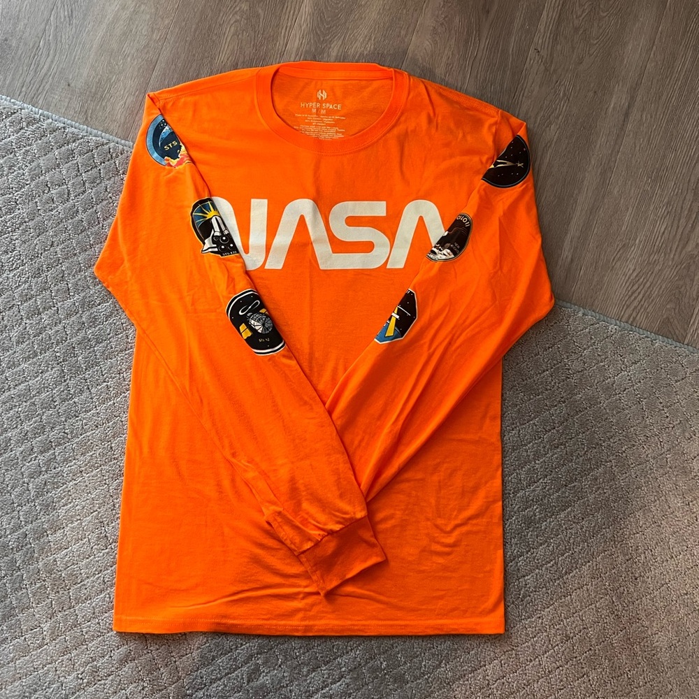 Bright Orange NASA- Long Sleeve